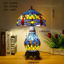Axyaa Dragonfly Stained Glass Table Lamp: Tiffany Style Bedroom Nightstand Decor