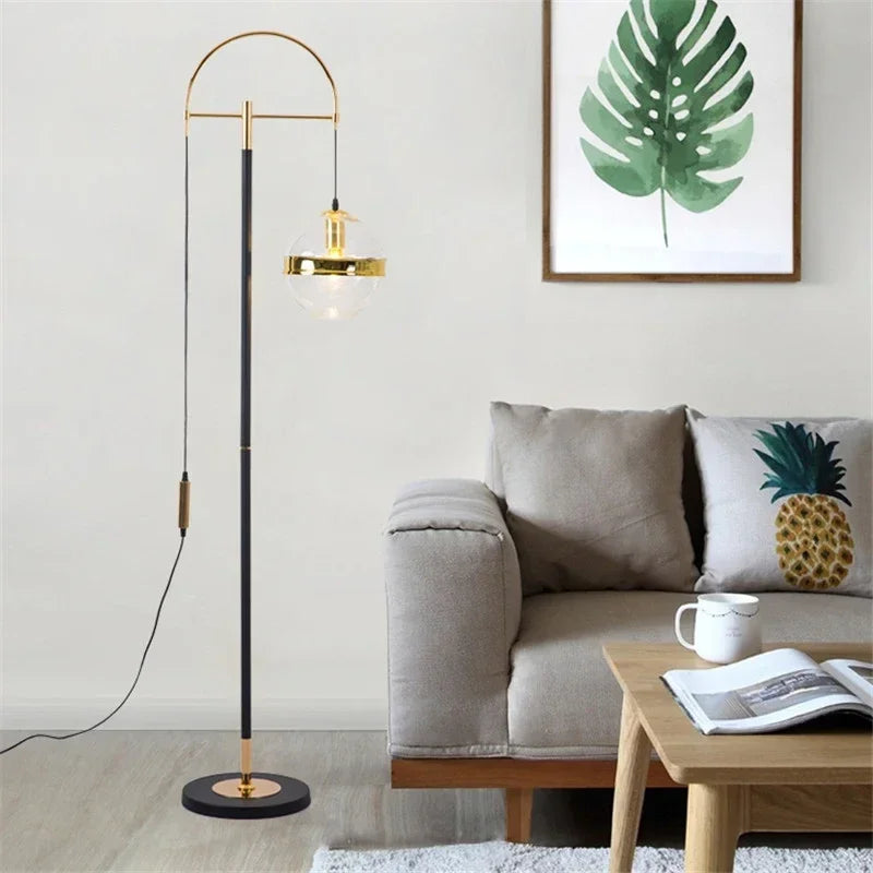 Axyaa Nordic LED Floor Lamp Family Living Room Decor Standing Light