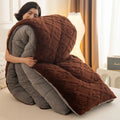 Axyaa Jacquard Velvet Winter Blanket - Cozy & Weighted Single/Double Comforter