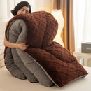 Axyaa Jacquard Velvet Winter Blanket - Cozy & Weighted Single/Double Comforter