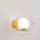 Axyaa Modern Glass Wall Sconce, LED Wall Lamp for Bedside, Hallway, Living Room
