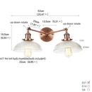 Axyaa Vintage Loft Art Glass Wall Lamp for Study Coffee Bar Stairway