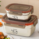 Axyaa Stainless Steel Food Container with Leak-Proof Lid for Fresh Food Storage