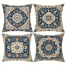 Axyaa Retro Floral Pattern Pillowcase: Ethnic Style Room Decoration Sofa Pillow Cover