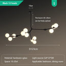 Axyaa Glass Ball Chandelier Ceiling Pendant Light for Home Decor, Living & Dining Room Lighting