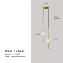 Axyaa Nordic Glass Ball Pendant Light Chandelier for Living Room & Restaurant