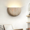 Axyaa Vintage Wabi Sabi LED Wall Lamp Yellow Travertine Living Room Lights