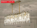 Axyaa Nordic Luxury Crystal Pendant Chandelier LED Kitchen Living Room Bedroom Light