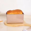 Axyaa Non-Stick Loaf Pan with Lid: Carbon Steel Bread Toast Box Mold