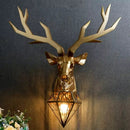 Axyaa Deer Antlers LED Wall Light: Modern Retro Bedroom Living Room Sconce