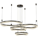 Axyaa Modern LED Ring Chandelier for Living Room and Bedroom