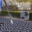 Axyaa Outdoor Straw Patio Rug - Waterproof and Durable for Camping and Picnics