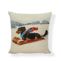 Axyaa Cute Animal Painted Cushion Covers for Home Decor and Gifts