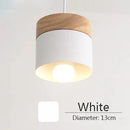 Axyaa Modern Wood Iron Pendant Lights - Nordic Colorful Minimalist Design
