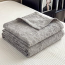 Axyaa 100% Cotton Muslin Throw Blanket - Lightweight Breathable Boho Throws