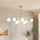 Axyaa Glass Ball Gold LED Pendant Light for Modern Kitchen Dining Room