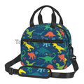 Dino Lunch Bag by Axyaa: Jurassic Thermal Tote for Kids School Travel Picnic