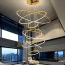 Axyaa Nordic Home Stair Chandelier Pendant Light for Living Room Bedroom Dining Room