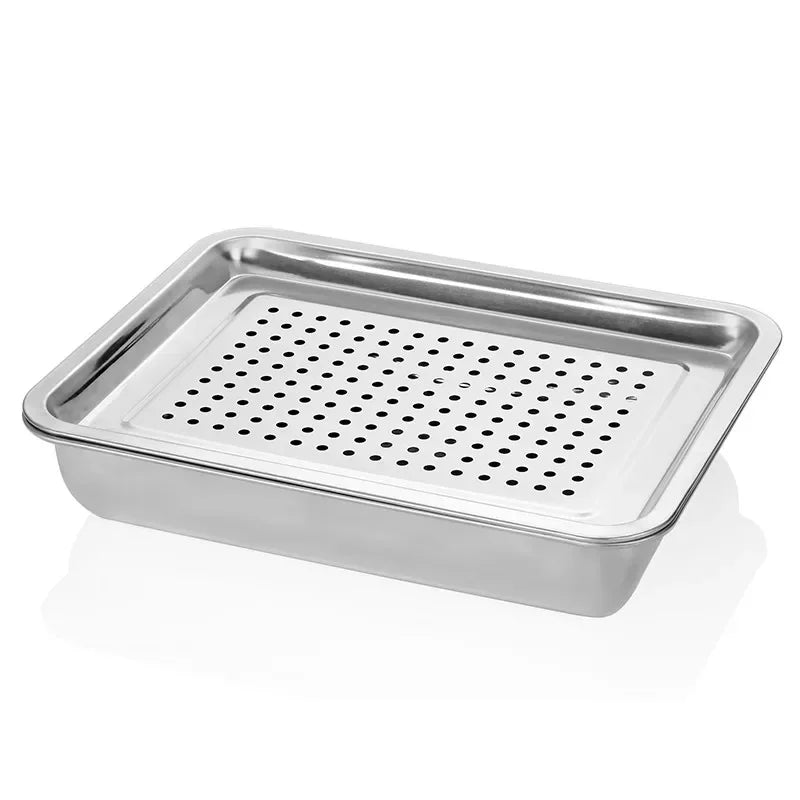 Axya Stainless Steel Tea Tray with Drawer for Kung Fu Tea Ceremony
