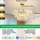Axyaa Crystal Chandelier: Minimalist Living Room, Bedroom, and Restaurant Lighting