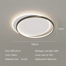 Axyaa Modern Round LED Ceiling Lamp for Bedroom, Dimmable Living Room Lighting