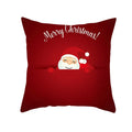 Axyaa Merry Christmas Print Sofa Cushion Decoration Pillowcase