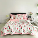 Axyaa Summer Feather Blanket: Lightweight Washed Cotton Quilt for Cool Comfort.