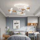 Axyaa Wooden Plane Pendant Lamp - Children's Bedroom Ceiling Light