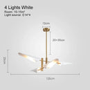 Axyaa Modern Renaissance Gold Black Metal Chandelier Nordic Design Dining Bedroom Light