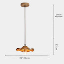 Axyaa Lotus Leaf Retro LED Pendant Light for Zen Tea Room and Living Room