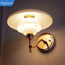 Axyaa Glass Wall Lamp E27 Light for Bedroom, Bathroom, Living Room - Decor Lighting Fixtures