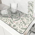 Axyaa Christmas Tree Drying Mat - Absorbent Dish Placemat