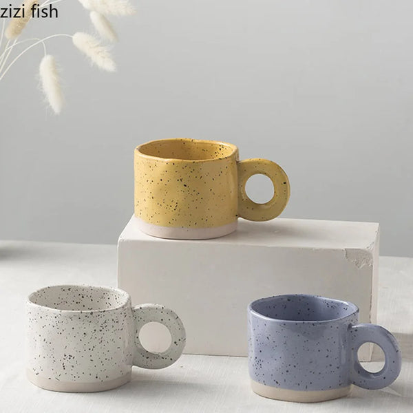 Axya Irregular Ceramic Coffee Mug for Home and Office Use