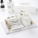 Axyaa Marble Pattern Electric Toothbrush Holder & Storage Box