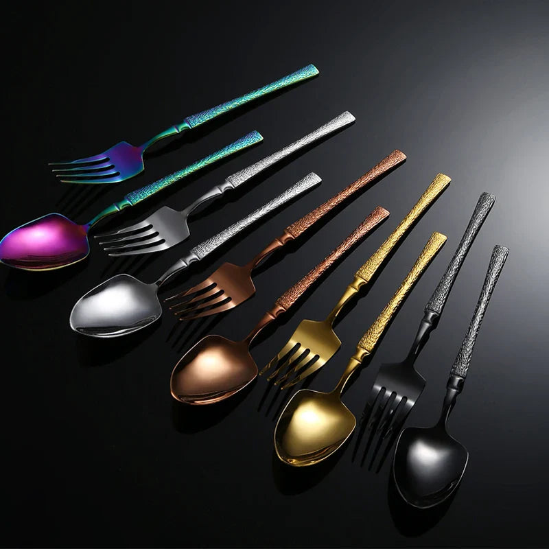 Axyaa Stainless Steel Tableware Set for Various Occasions