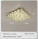 Axyaa Crystal Ceiling Lamp: High-end Modern Square Living Room Bedroom Light