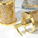 Axya Gold Glitter Bathroom Accessories Set