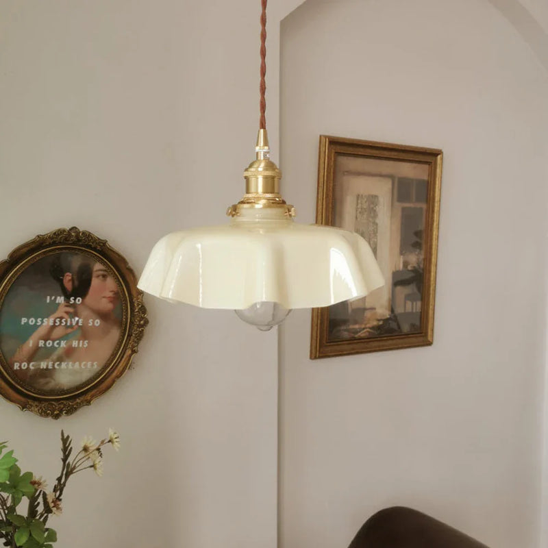 Axyaa Retro Glass Pendant Light - LED E27 Bar Hotel Decor Fixture