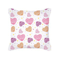 Axyaa Happy Valentine's Day Pink Pillowcase - Cute Square Cushion Cover
