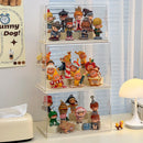 Axyaa Action Figure Acrylic Display Case: Clear, Dustproof, Stackable Organizer Box
