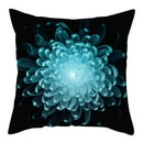 Axyaa Flower Printed Pillow Case - Decorative Polyester Cushion Cover - 45x45cm