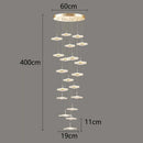 Axyaa Crystal Chandelier Stair Pendant Lamp Living Room Light Fixture