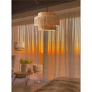 Axyaa Rattan Pendant Light: Wabi-sabi Style Creative LED Chandelier for Home & Restaurant