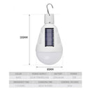 Axya 12W Solar Light Bulb 950 Lumens Portable Outdoor Camping Emergency Lamp