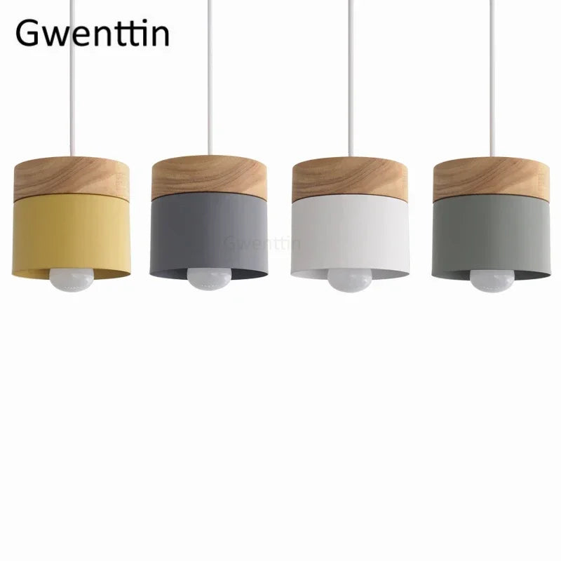 Nordic Macaron Pendant Light Fixture Modern Hanging Lamp Loft Decor Axyaa Luminaria