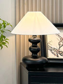 Axyaa White Oak Wood Table Lamp | Japanese Wabi Style | Retro New Chinese Style