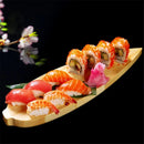 Axya Bamboo Leaf Sushi Plate Set with Sushi Maker and Tea Tray