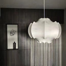 Axyaa Silk Pendant Lamp for Loft Kitchen Island, Wabi Sabi Hanging Lights