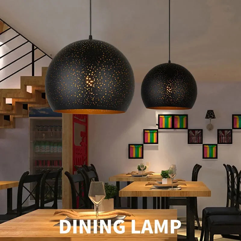 Nordic LED Pendant Light Industrial Retro Chandelier by Axyaa