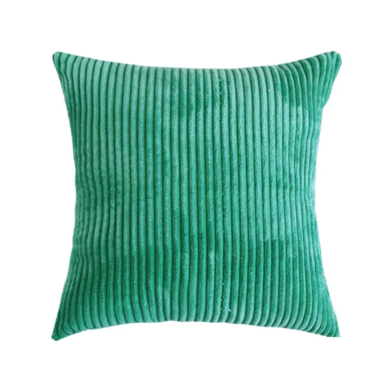 Axyaa Soft Corduroy Cushion Cover Striped Throw Pillow Case for Home Decor